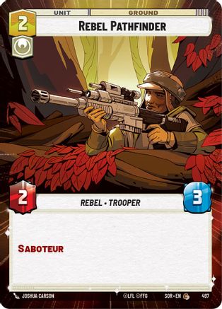 Rebel Pathfinder (Hyperspace) (497) [Spark of Rebellion] - Fantasy Flight Games - Card Brawlers | Quebec | Canada |