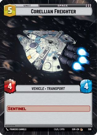 Corellian Freighter (Hyperspace) (508) [Spark of Rebellion] - Fantasy Flight Games - Card Brawlers | Quebec | Canada |