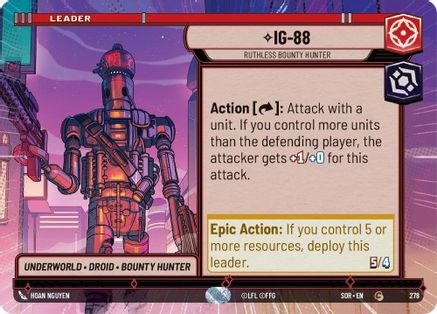 IG-88 - Ruthless Bounty Hunter (Hyperspace) (278) [Spark of Rebellion] - Fantasy Flight Games - Card Brawlers | Quebec | Canada |