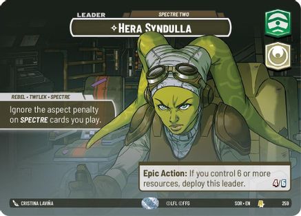 Hera Syndulla - Spectre Two (Showcase) (259) [Spark of Rebellion] - Fantasy Flight Games - Card Brawlers | Quebec | Canada |