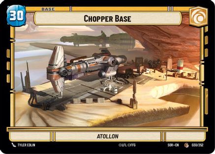 Chopper Base // Shield (30 // T02) [Spark of Rebellion] - Fantasy Flight Games - Card Brawlers | Quebec | Canada |