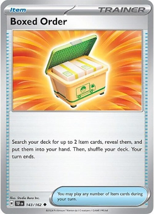 Boxed Order (143/162) [Scarlet & Violet: Temporal Forces] - Pokémon - Card Brawlers | Quebec | Canada |