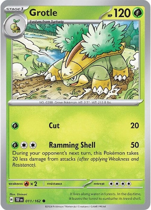 Grotle (011/162) [Scarlet & Violet: Temporal Forces] - Pokémon - Card Brawlers | Quebec | Canada |