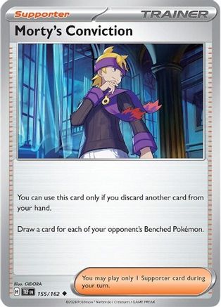 Morty's Conviction (155/162) [Scarlet & Violet: Temporal Forces] - Pokémon - Card Brawlers | Quebec | Canada |
