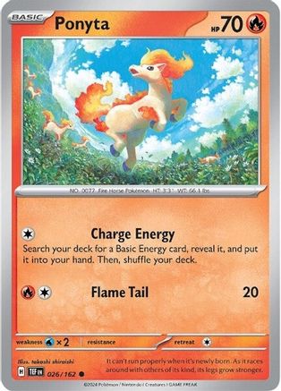 Ponyta (026/162) [Scarlet & Violet: Temporal Forces] - Pokémon - Card Brawlers | Quebec | Canada |