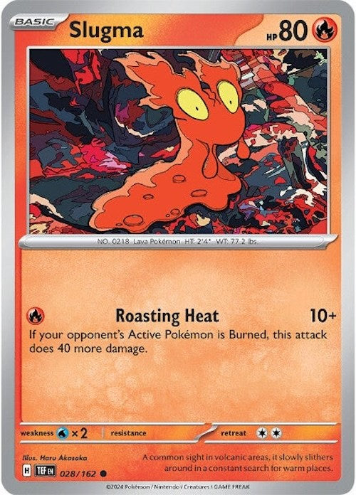 Slugma (028/162) [Scarlet & Violet: Temporal Forces] - Pokémon - Card Brawlers | Quebec | Canada |