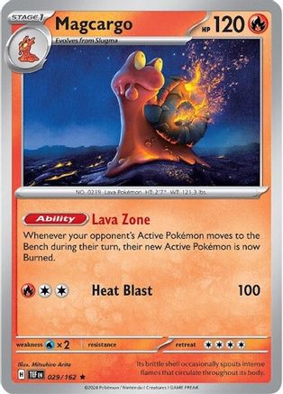 Magcargo (029/162) [Scarlet & Violet: Temporal Forces] - Pokémon - Card Brawlers | Quebec | Canada |