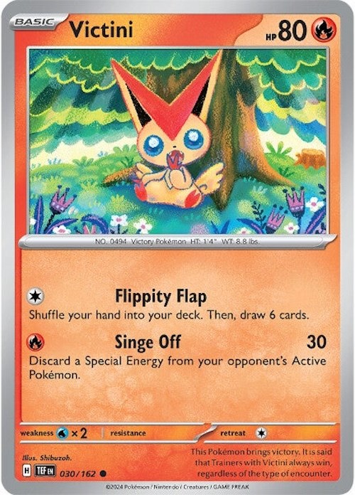 Victini (030/162) [Scarlet & Violet: Temporal Forces] - Pokémon - Card Brawlers | Quebec | Canada |