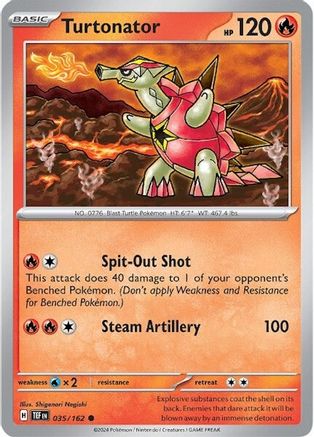 Turtonator (035/162) [Scarlet & Violet: Temporal Forces] - Pokémon - Card Brawlers | Quebec | Canada |