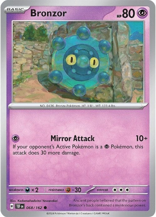 Bronzor (068/162) [Scarlet & Violet: Temporal Forces] - Pokémon - Card Brawlers | Quebec | Canada |