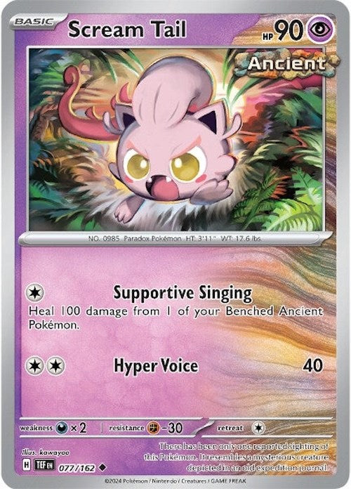 Scream Tail (077/162) [Scarlet & Violet: Temporal Forces] - Pokémon - Card Brawlers | Quebec | Canada |