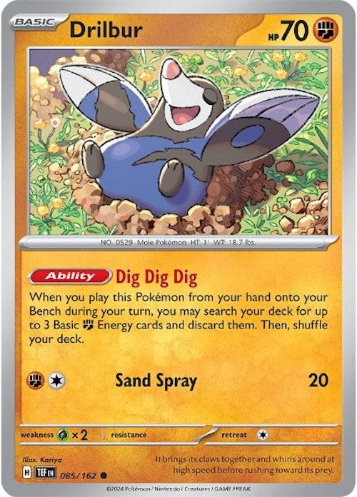 Drilbur (085/162) [Scarlet & Violet: Temporal Forces] - Pokémon - Card Brawlers | Quebec | Canada |
