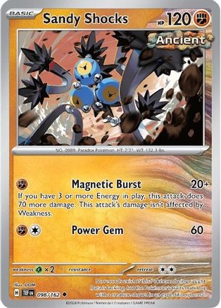 Sandy Shocks (098/162) [Scarlet & Violet: Temporal Forces] - Pokémon - Card Brawlers | Quebec | Canada |