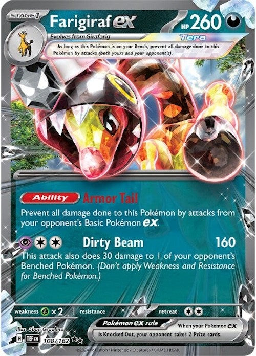 Farigiraf ex (108/162) [Scarlet & Violet: Temporal Forces] - Pokémon - Card Brawlers | Quebec | Canada |