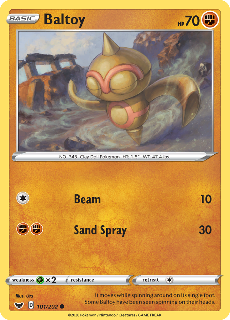 Baltoy (101/202) [Sword & Shield: Base Set] - Pokémon - Card Brawlers | Quebec | Canada |