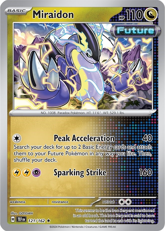 Miraidon (121/162) (Theme Deck Exclusive) [Scarlet & Violet: Temporal Forces] - Pokémon - Card Brawlers | Quebec | Canada |