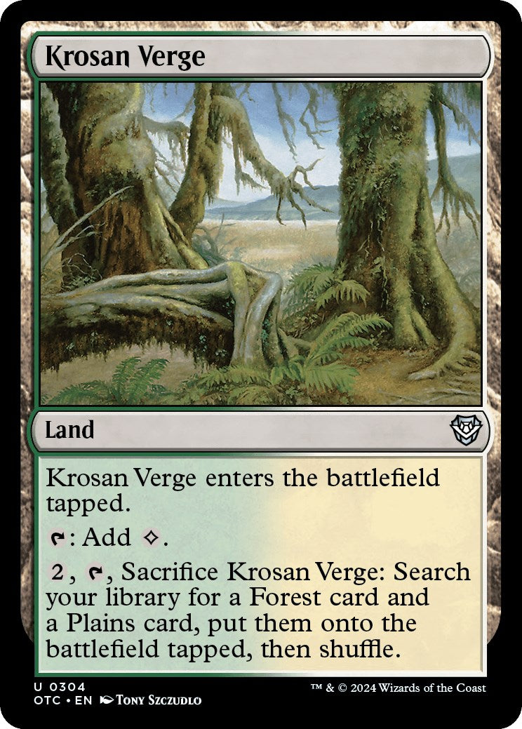 Krosan Verge [Outlaws of Thunder Junction Commander] - Magic: The Gathering - Card Brawlers | Quebec | Canada |