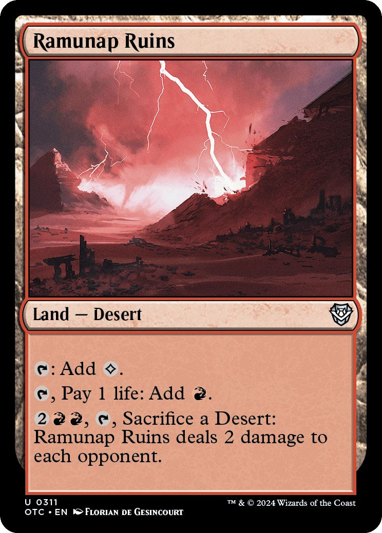 Ramunap Ruins [Outlaws of Thunder Junction Commander] - Magic: The Gathering - Card Brawlers | Quebec | Canada |