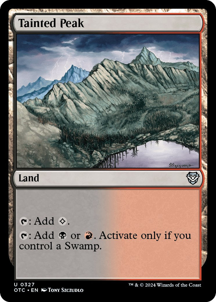 Tainted Peak [Outlaws of Thunder Junction Commander] - Magic: The Gathering - Card Brawlers | Quebec | Canada |
