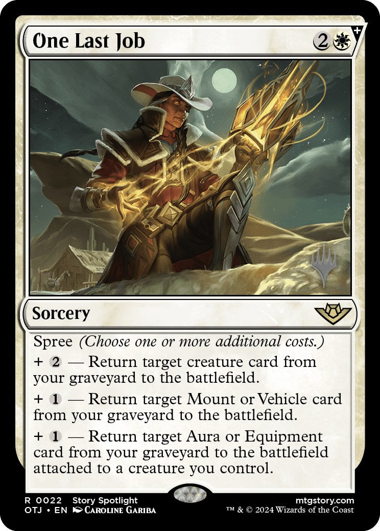 One Last Job (Promo Pack) [Outlaws of Thunder Junction Promos] - Magic: The Gathering - Card Brawlers | Quebec | Canada |
