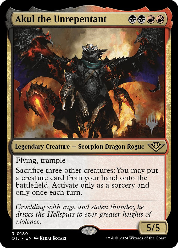 Akul the Unrepentant (Promo Pack) [Outlaws of Thunder Junction Promos] - Magic: The Gathering - Card Brawlers | Quebec | Canada |