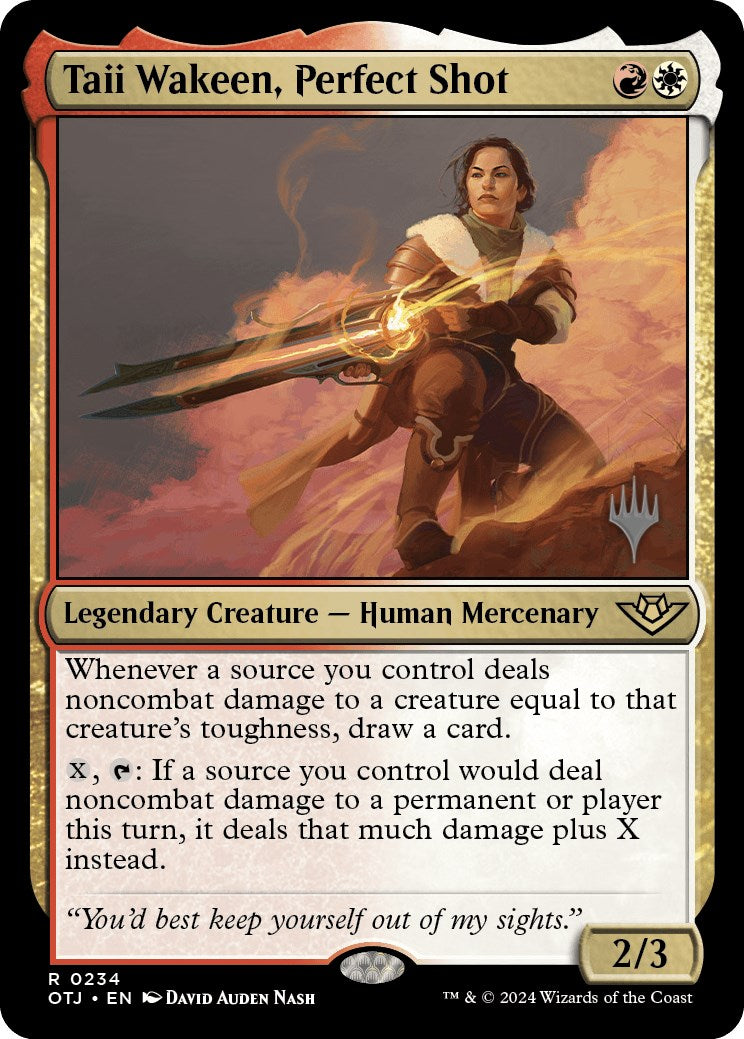 Taii Wakeen, Perfect Shot (Promo Pack) [Outlaws of Thunder Junction Promos] - Magic: The Gathering - Card Brawlers | Quebec | Canada |
