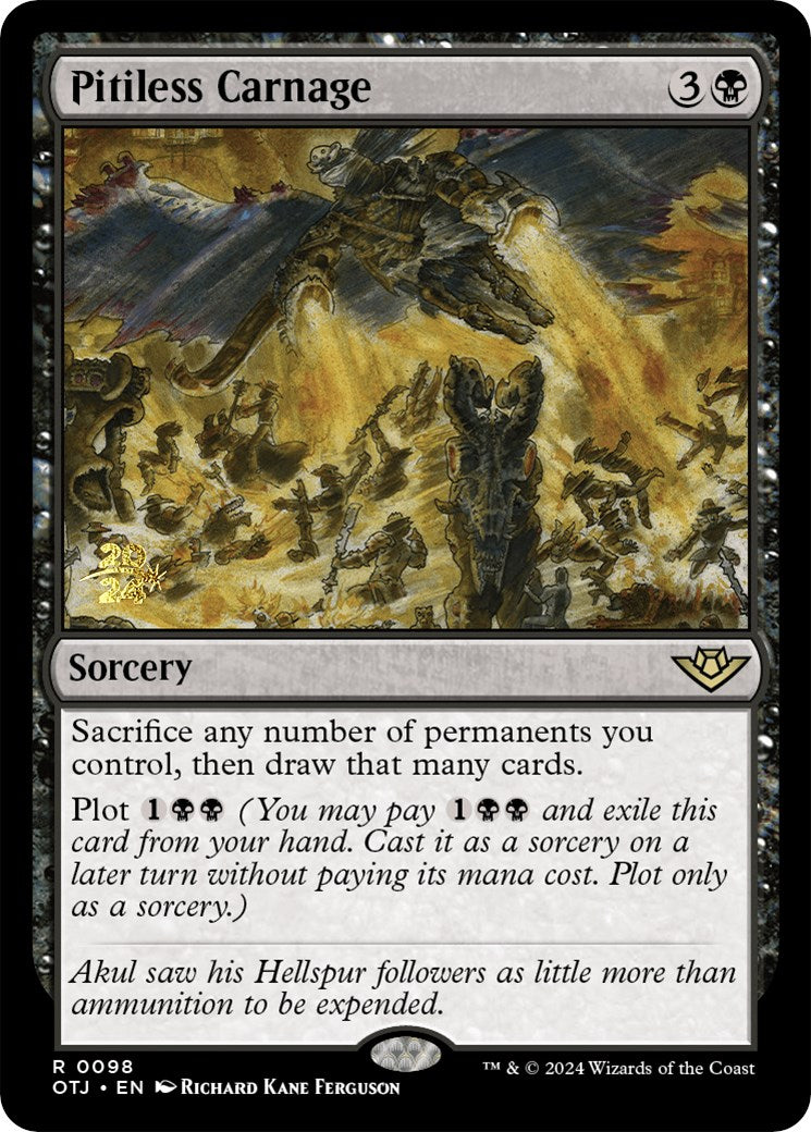 Pitiless Carnage [Outlaws of Thunder Junction Prerelease Promos] - Magic: The Gathering - Card Brawlers | Quebec | Canada |