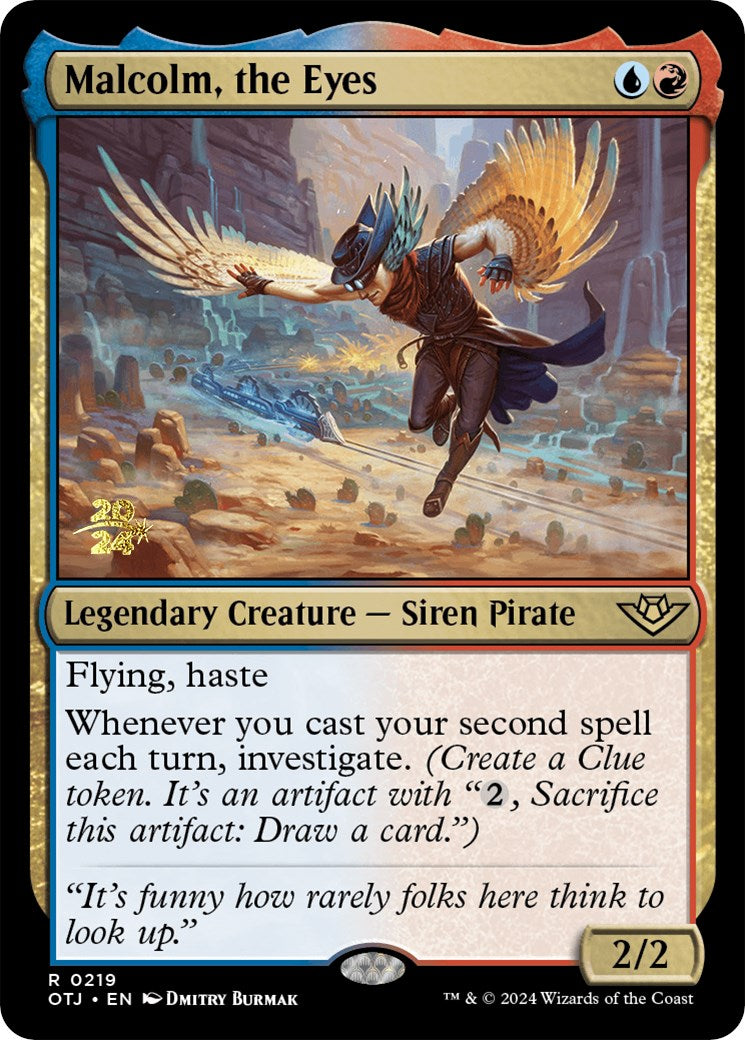 Malcolm, the Eyes [Outlaws of Thunder Junction Prerelease Promos] - Magic: The Gathering - Card Brawlers | Quebec | Canada |
