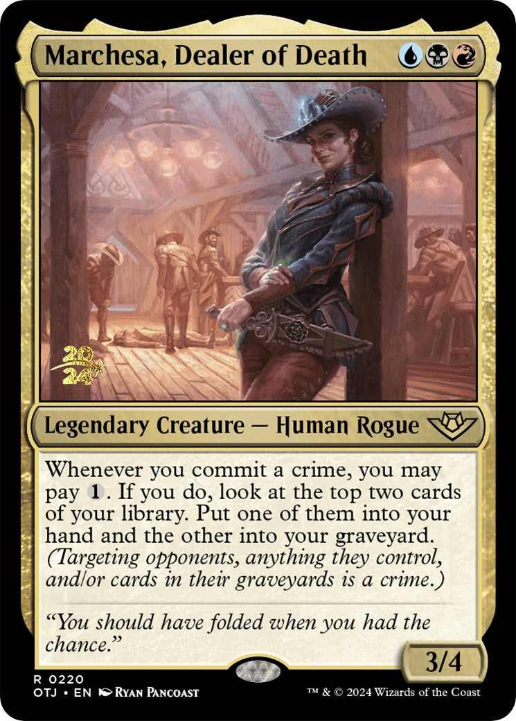 Marchesa, Dealer of Death [Outlaws of Thunder Junction Prerelease Promos] - Magic: The Gathering - Card Brawlers | Quebec | Canada |