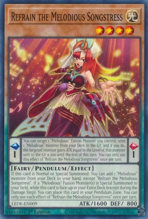 Refrain the Melodious Songstress [LEDE-EN009] Common - Yu-Gi-Oh! - Card Brawlers | Quebec | Canada |