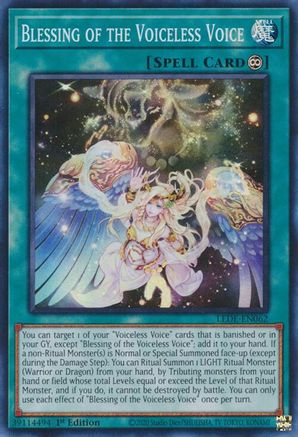 Blessing of the Voiceless Voice [LEDE-EN062] Super Rare - Yu-Gi-Oh! - Card Brawlers | Quebec | Canada |