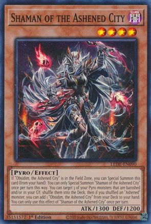 Shaman of the Ashened City [LEDE-EN090] Super Rare - Yu-Gi-Oh! - Card Brawlers | Quebec | Canada |