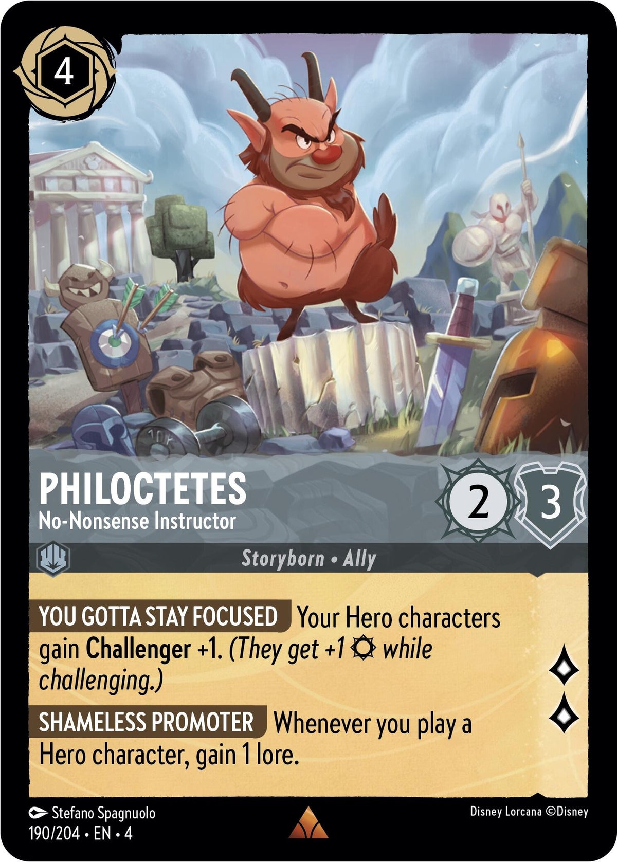 Philoctetes - No-Nonsense Instructor (190/204) [Ursula's Return] - Disney - Card Brawlers | Quebec | Canada |