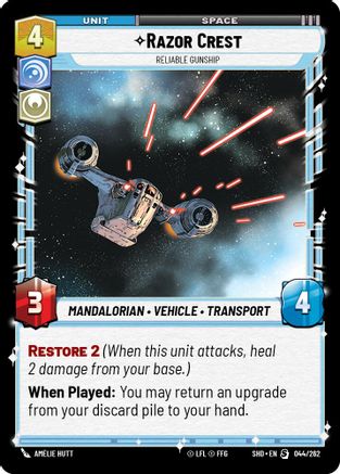 Razor Crest - Reliable Gunship (044/262) (044/262) [Shadows of the Galaxy] - Fantasy Flight Games - Card Brawlers | Quebec | Canada |