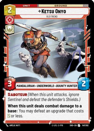 Ketsu Onyo - Old Friend (147/262) (147/262) [Shadows of the Galaxy] - Fantasy Flight Games - Card Brawlers | Quebec | Canada |
