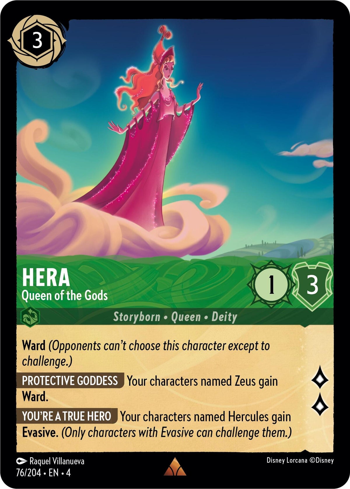 Hera - Queen of the Gods (76/204) [Ursula's Return] - Disney - Card Brawlers | Quebec | Canada |