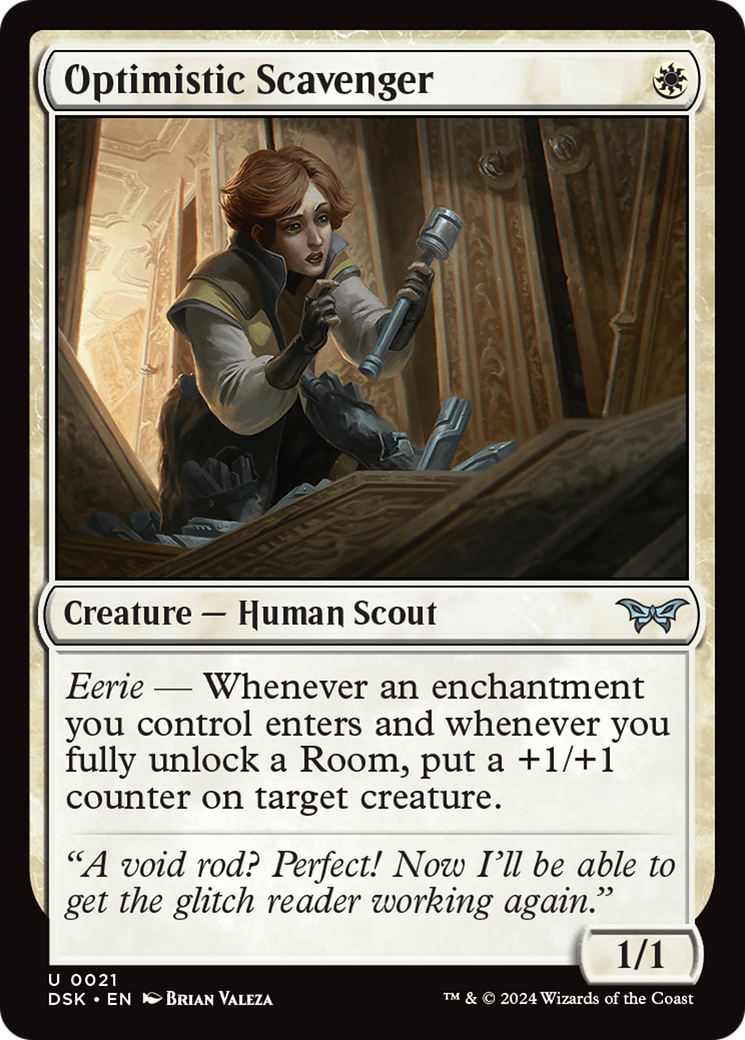 Optimistic Scavenger (0021) [Duskmourn: House of Horror] - Magic: The Gathering - Card Brawlers | Quebec | Canada |