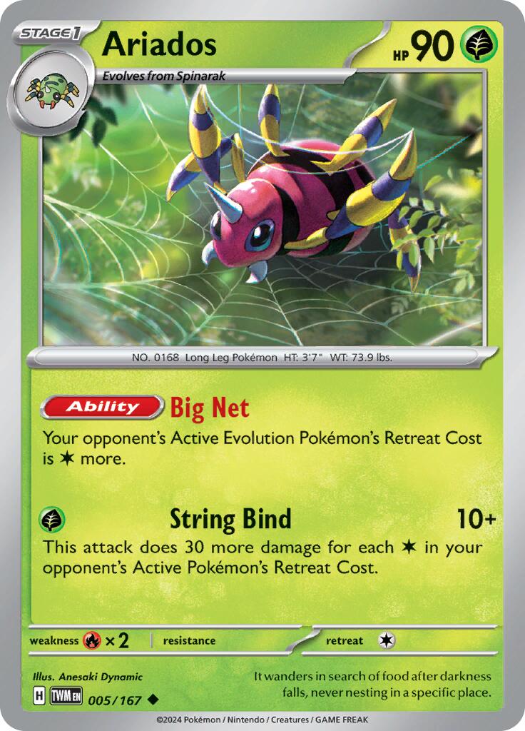 Ariados (005/167) [Scarlet & Violet: Twilight Masquerade] - Pokémon - Card Brawlers | Quebec | Canada |