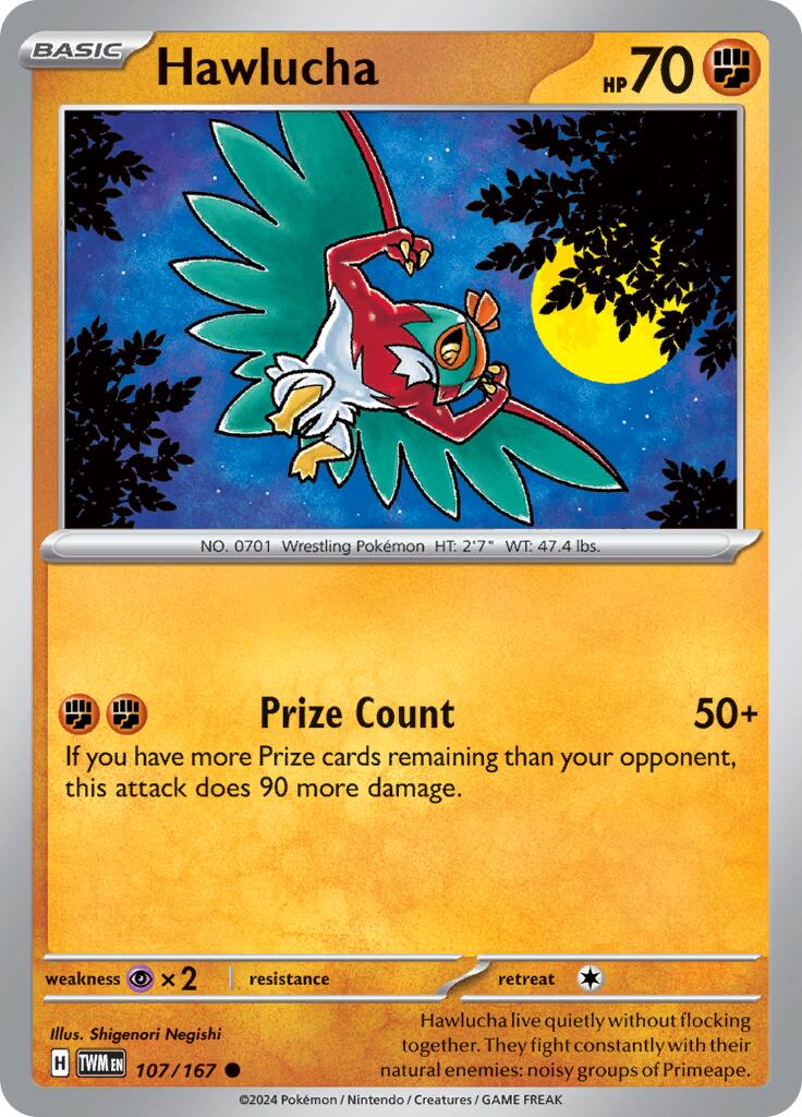 Hawlucha (107/167) [Scarlet & Violet: Twilight Masquerade] - Pokémon - Card Brawlers | Quebec | Canada |