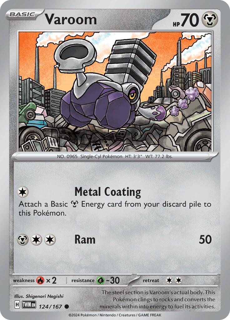 Varoom (124/167) [Scarlet & Violet: Twilight Masquerade] - Pokémon - Card Brawlers | Quebec | Canada |
