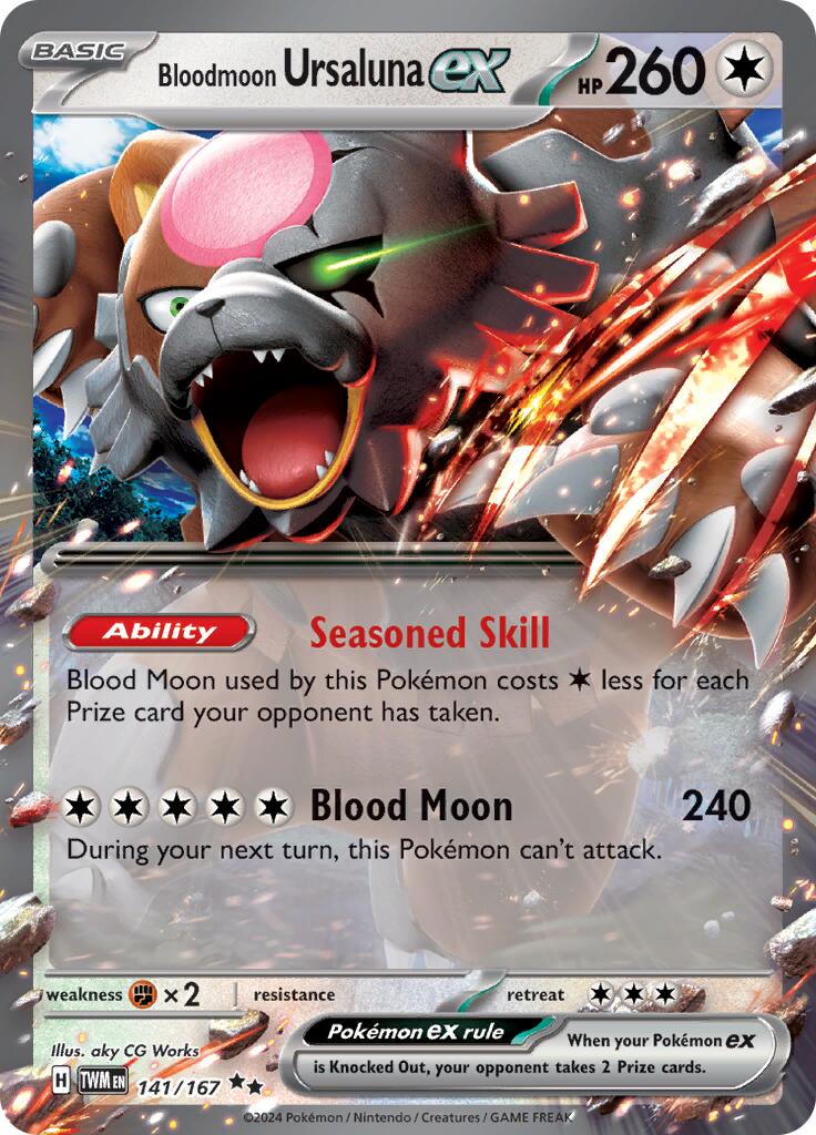 Bloodmoon Ursaluna ex (141/167) [Scarlet & Violet: Twilight Masquerade] - Pokémon - Card Brawlers | Quebec | Canada |