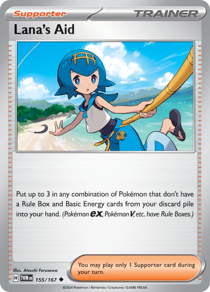 Lana's Aid (155/167) [Scarlet & Violet: Twilight Masquerade] - Pokémon - Card Brawlers | Quebec | Canada |
