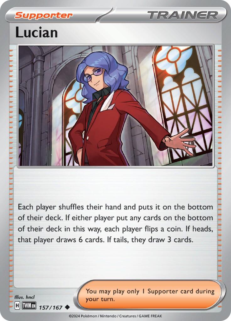 Lucian (157/167) [Scarlet & Violet: Twilight Masquerade] - Pokémon - Card Brawlers | Quebec | Canada |