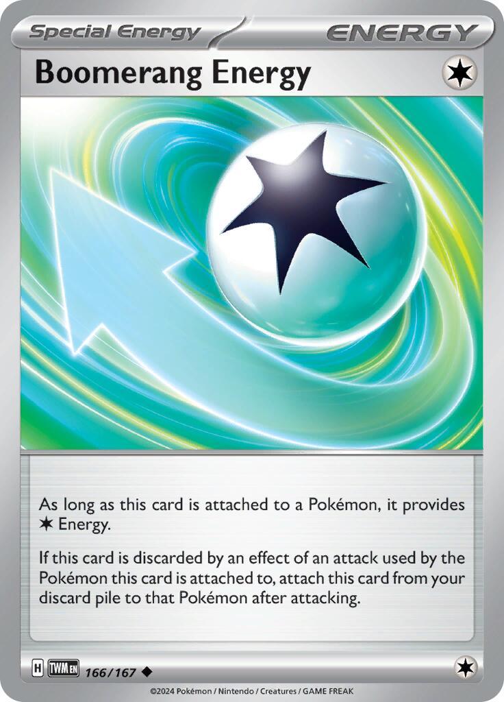 Boomerang Energy (166/167) [Scarlet & Violet: Twilight Masquerade] - Pokémon - Card Brawlers | Quebec | Canada |