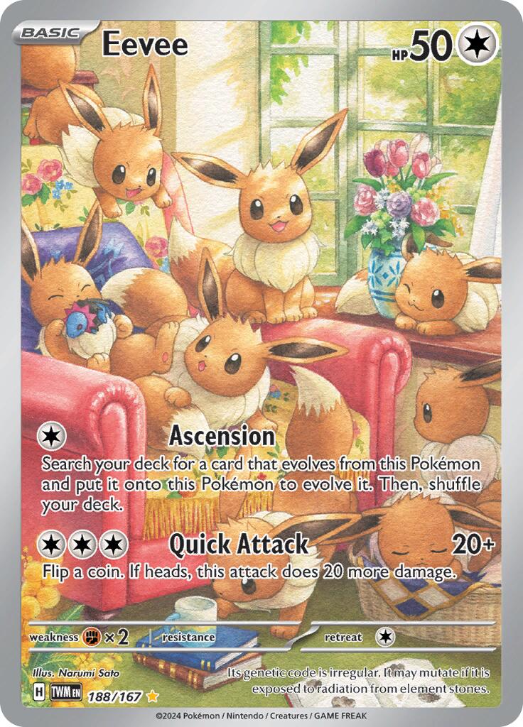 Eevee (188/167) [Scarlet & Violet: Twilight Masquerade] - Pokémon - Card Brawlers | Quebec | Canada |