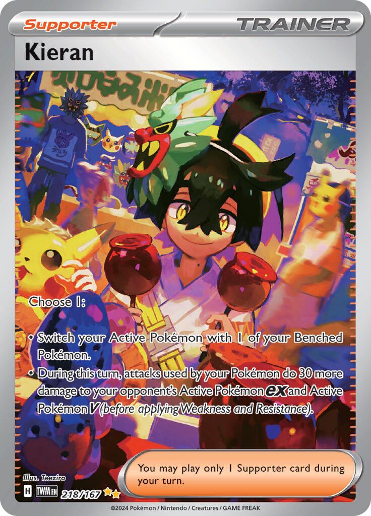 Kieran (218/167) [Scarlet & Violet: Twilight Masquerade] - Pokémon - Card Brawlers | Quebec | Canada |