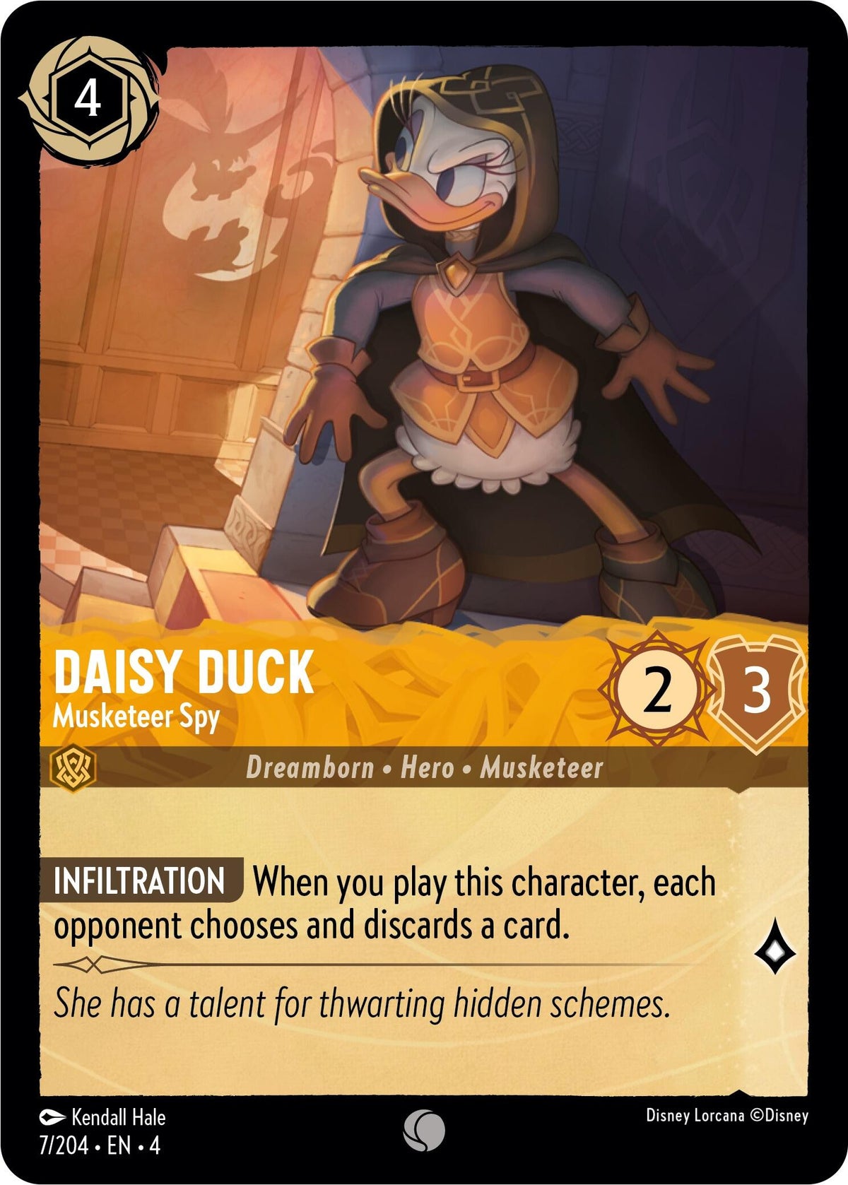 Daisy Duck - Musketeer Spy (7/204) [Ursula's Return] - Disney - Card Brawlers | Quebec | Canada |