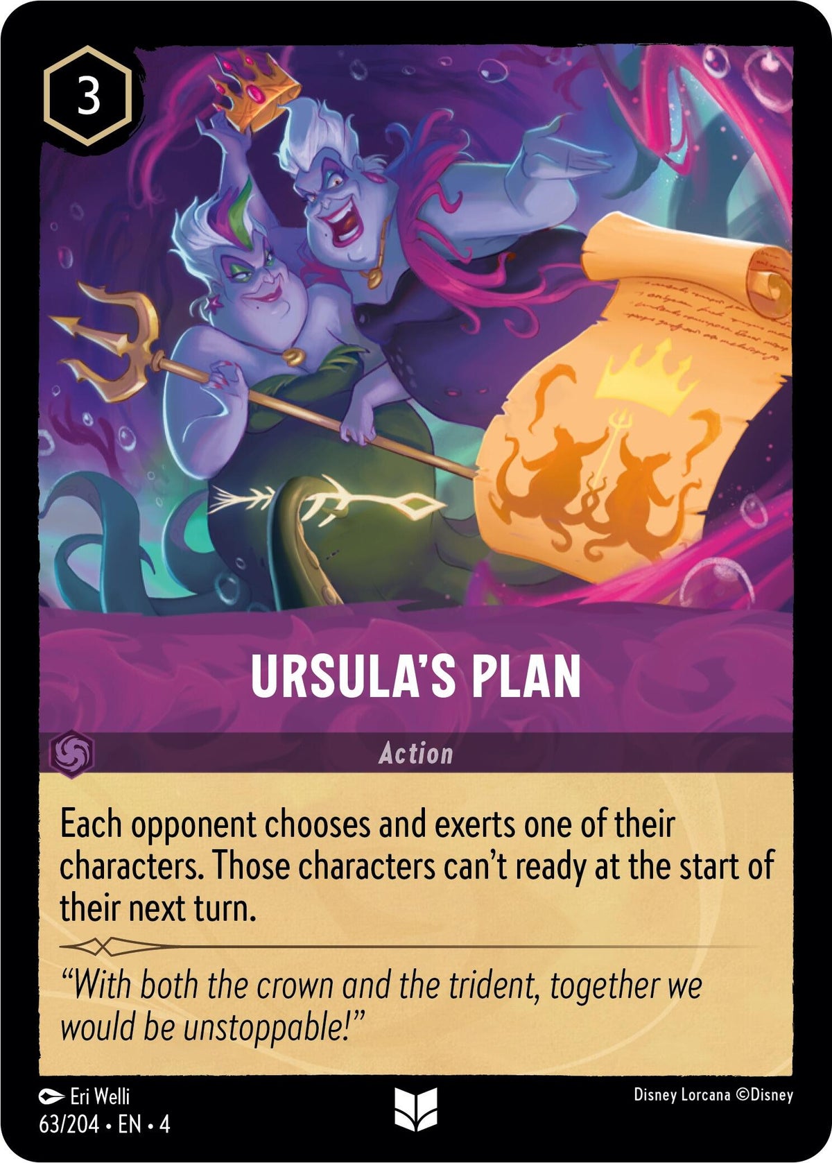 Ursula's Plan (63/204) [Ursula's Return] - Disney - Card Brawlers | Quebec | Canada |