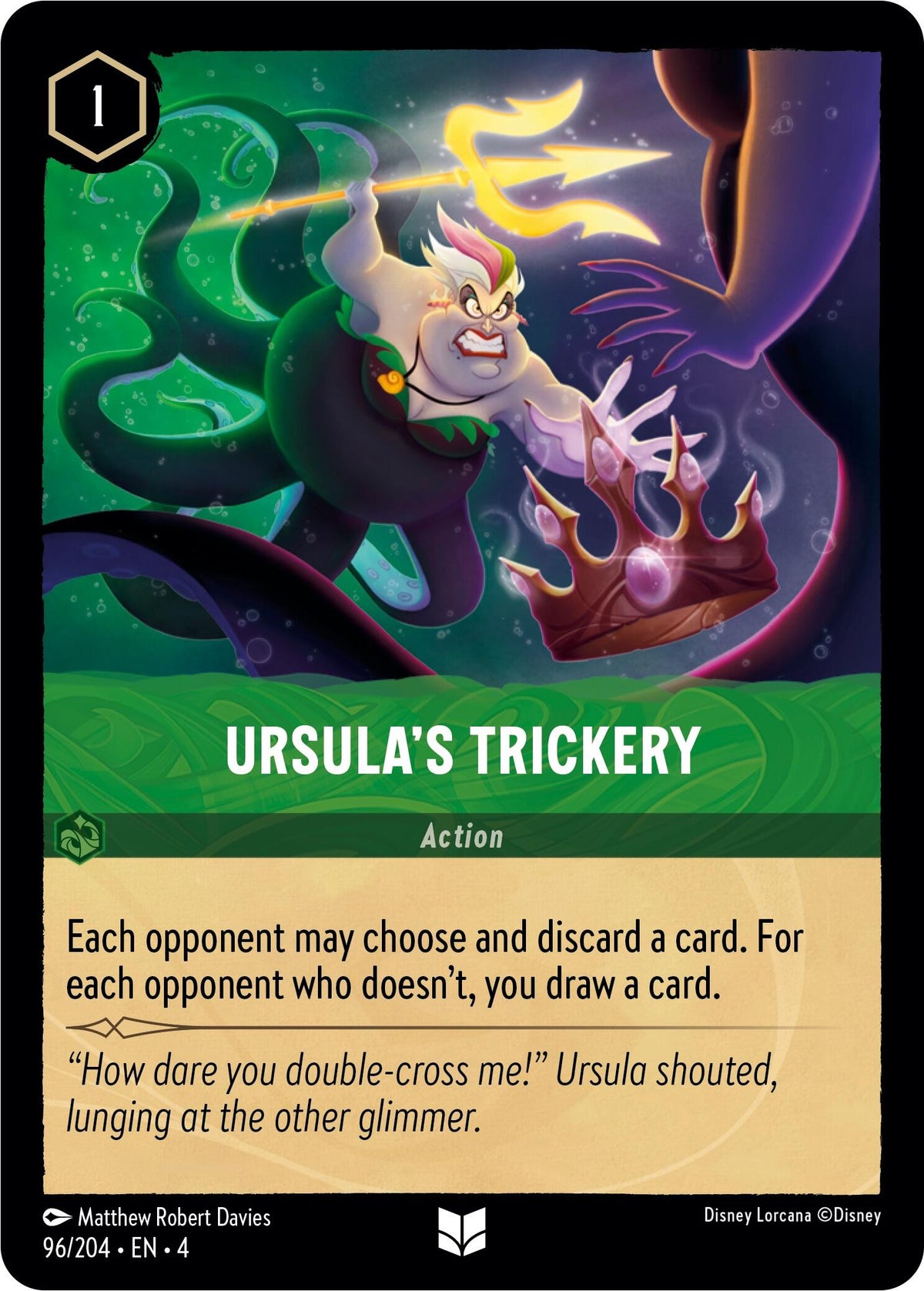 Ursula's Trickery (96/204) [Ursula's Return] - Disney - Card Brawlers | Quebec | Canada |
