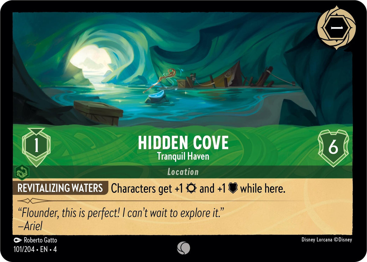 Hidden Cove - Tranquil Haven (101/204) [Ursula's Return] - Disney - Card Brawlers | Quebec | Canada |